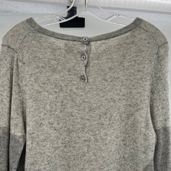 J.Crew Women's Lightweight Sweater Long Sleeve Gray Colorblock Size Large - Picture 6 of 9